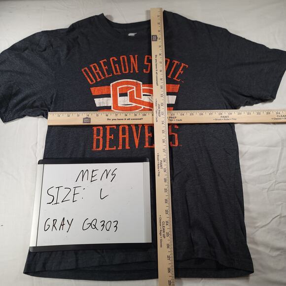 Oregon State Beavers Colosseum College Football T Shirt Mens Size Large L Gray - Picture 6 of 9